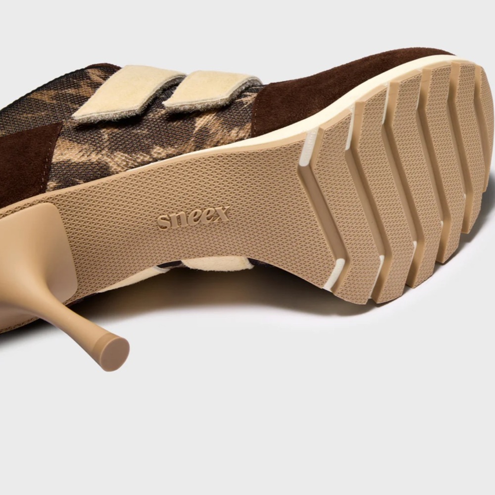The Blake Women's Brown and Tan Heeled Sneaker - Picture 5 of 5